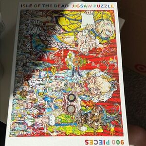 Isle of the Dead Jigsaw Puzzle - 900 Pieces - Red and Yellow